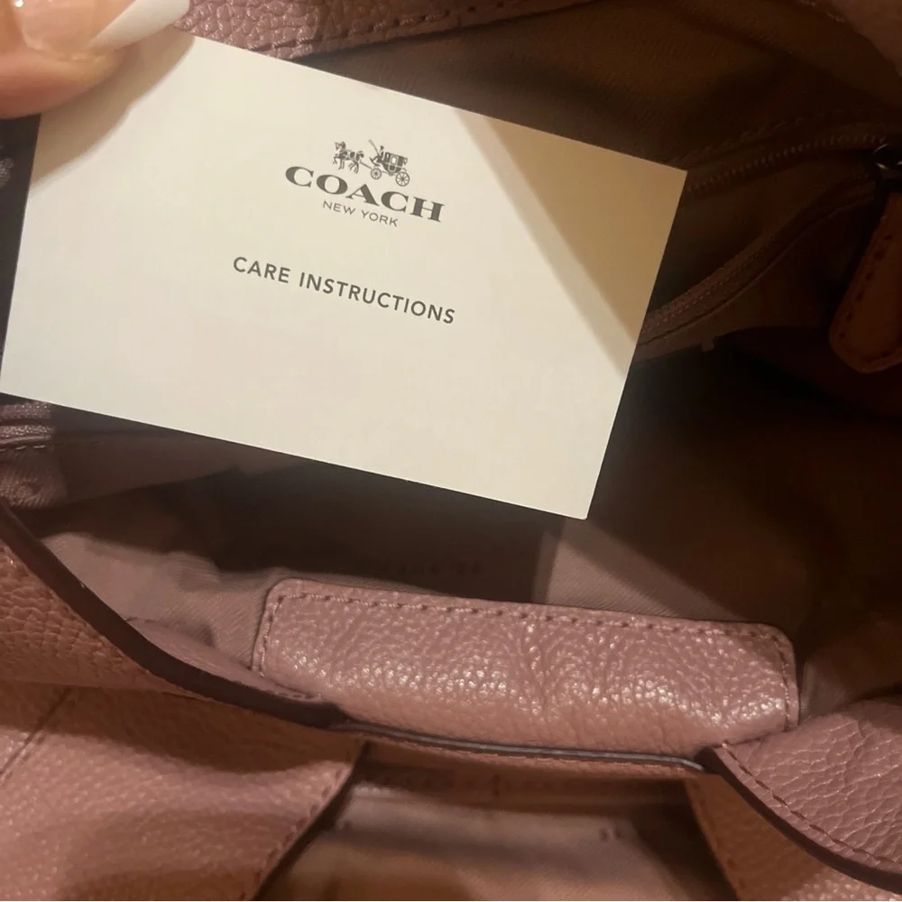 Coach 36855 Turnlock Edie in Pink  Leather Shoulder Bag/gun Metal/ - Picture 15 of 17